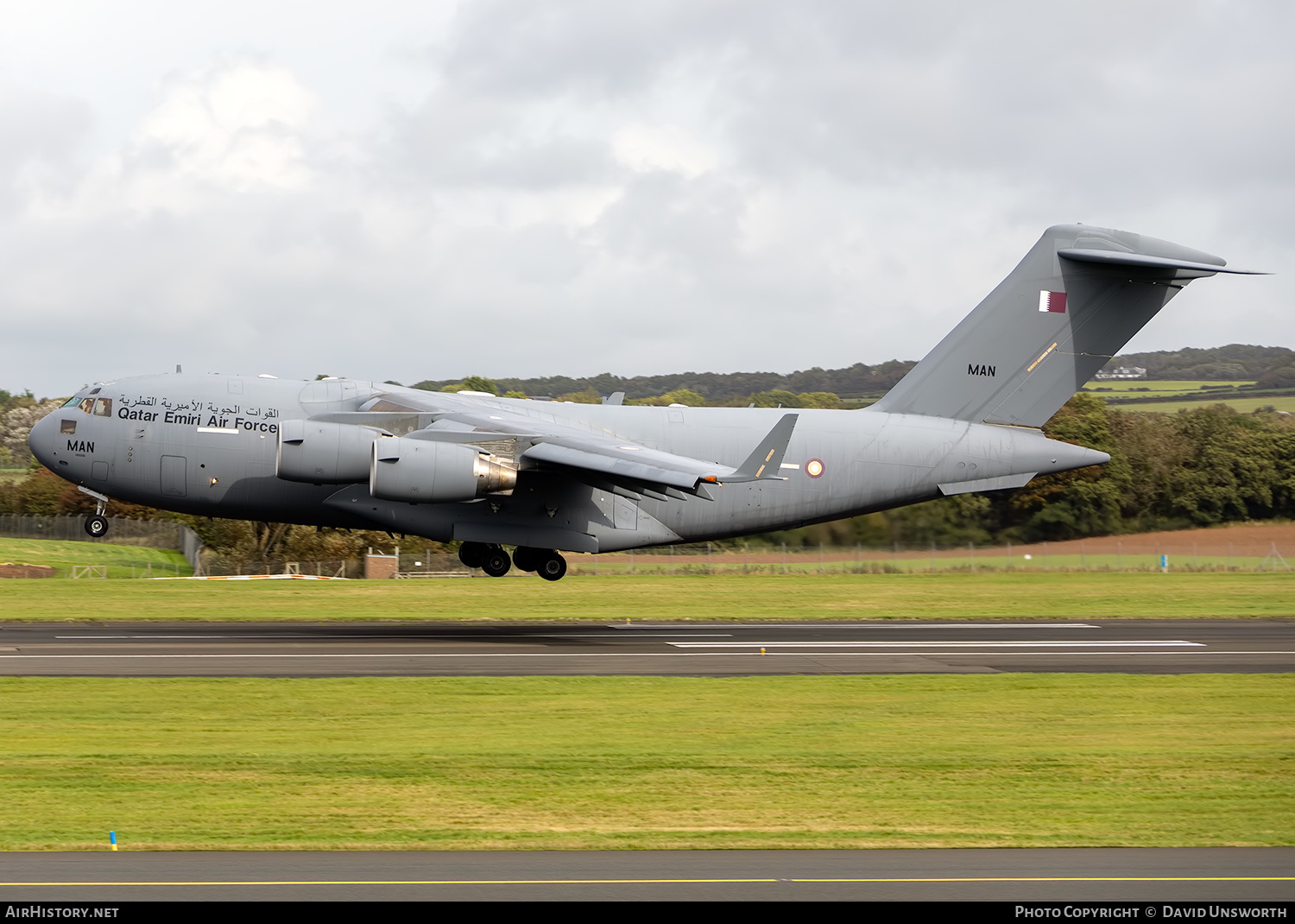 Aircraft Photo of A7-MAN / MAN | Boeing C-17A Globemaster III | Qatar - Air Force | AirHistory.net #607338