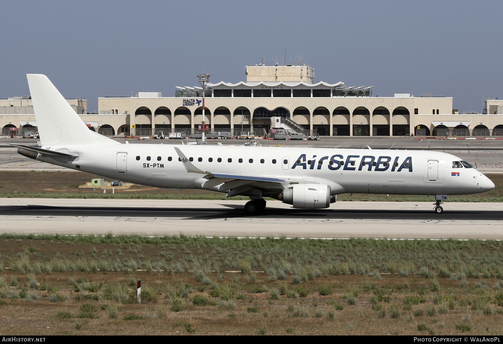 Aircraft Photo of SX-PTM | Embraer 190SR (ERJ-190-100SR) | Air Serbia | AirHistory.net #607348