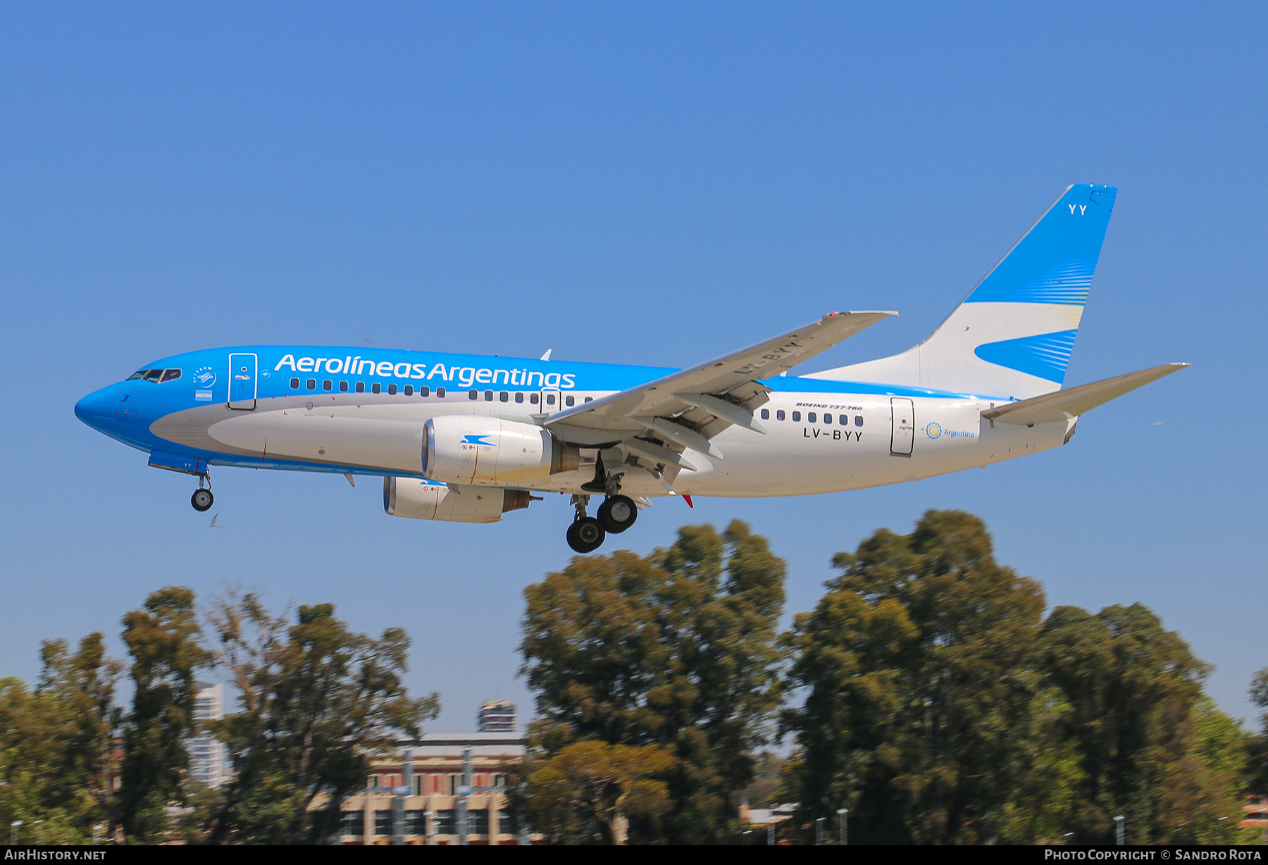 Aircraft Photo of LV-BYY | Boeing 737-7BD | Aerolíneas Argentinas | AirHistory.net #607411