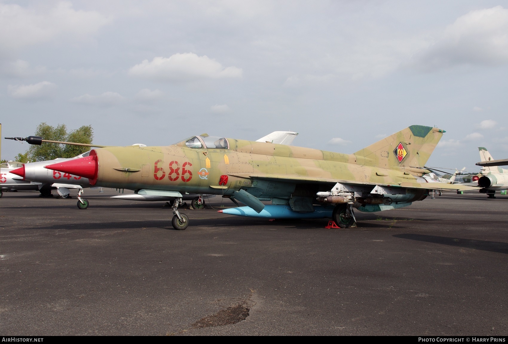 Aircraft Photo of 686 | Mikoyan-Gurevich MiG-21MF | East Germany - Air Force | AirHistory.net #607420