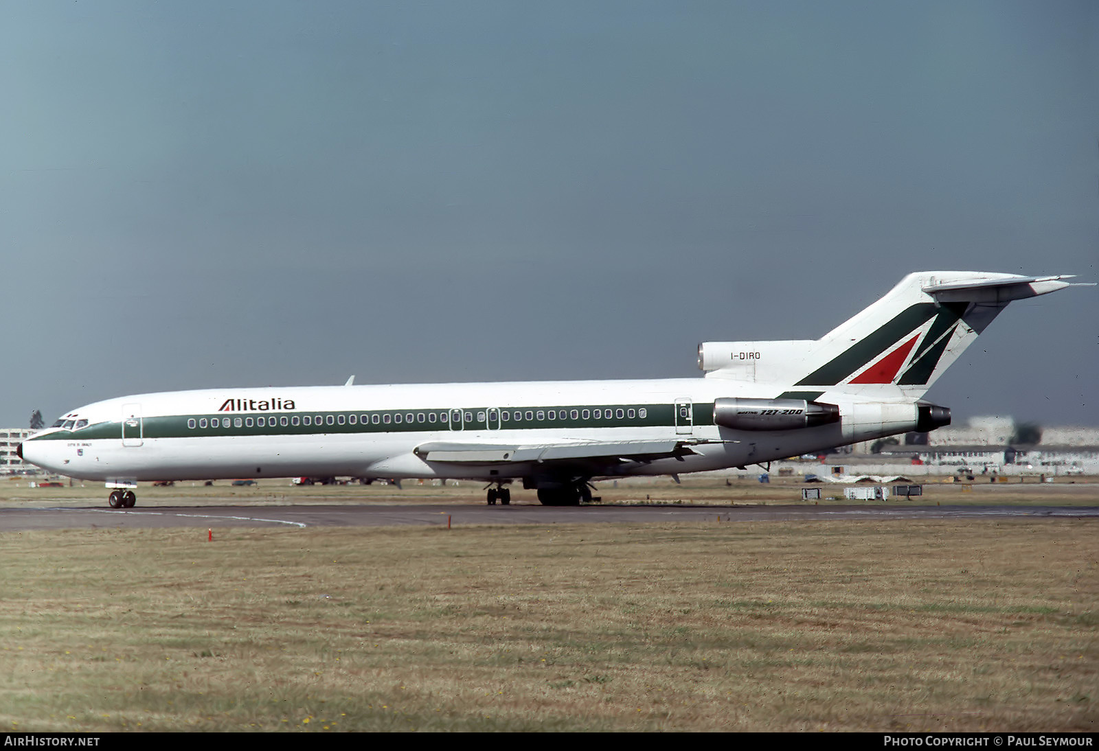 Aircraft Photo of I-DIRO | Boeing 727-243/Adv | Alitalia | AirHistory.net #607443