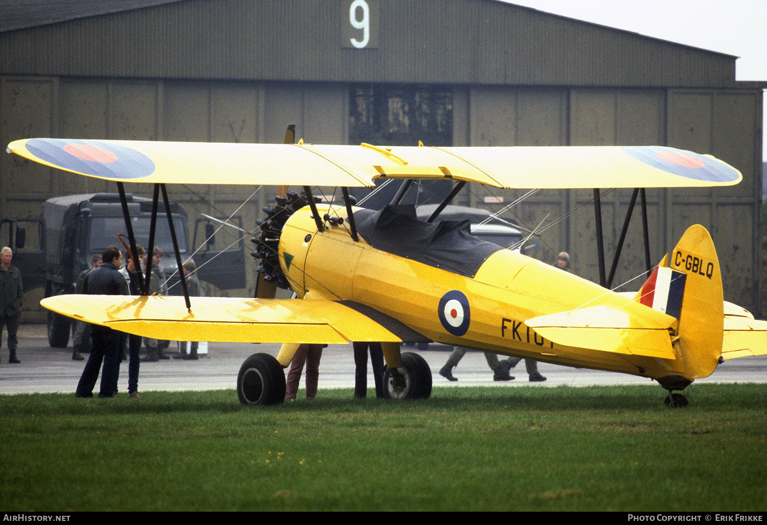 Aircraft Photo of C-GBLQ / FK107 | Stearman PT-17 Kaydet (A75N1) | UK - Air Force | AirHistory.net #607572