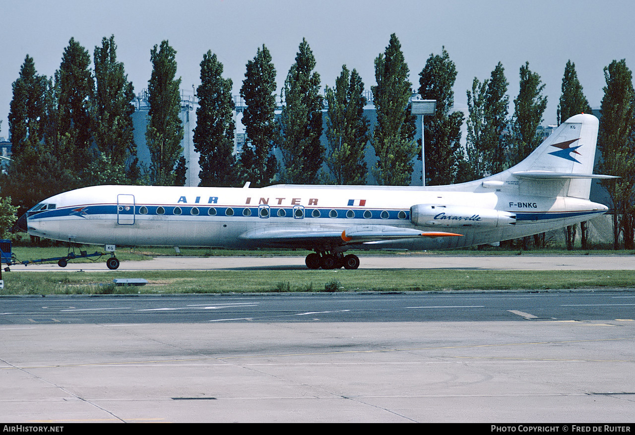 Aircraft Photo of F-BNKG | Sud SE-210 Caravelle III | Air Inter | AirHistory.net #607581