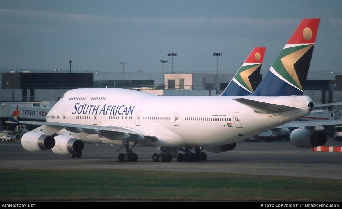 Aircraft Photo of ZS-SAY | Boeing 747-444 | South African Airways | AirHistory.net #607608