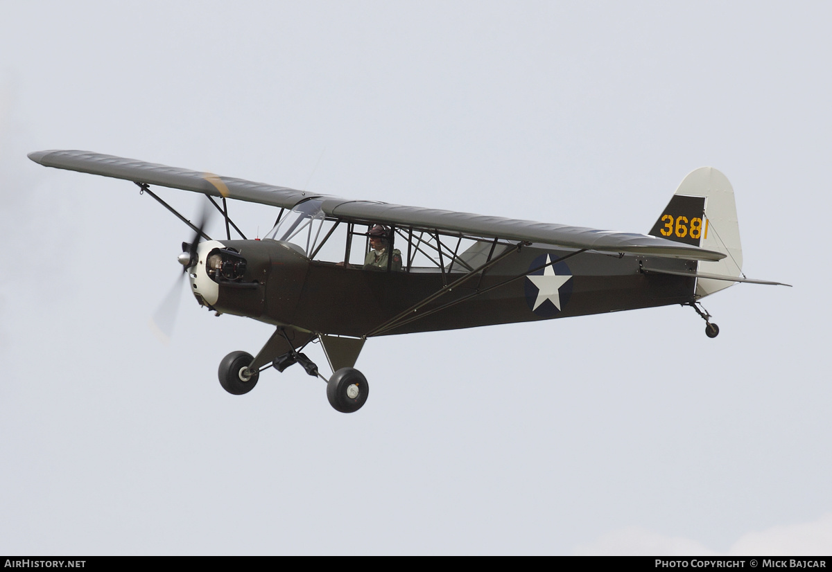 Aircraft Photo of G-AXGP / 3681 | Piper J-3C-90 Cub | USA - Air Force | AirHistory.net #607655