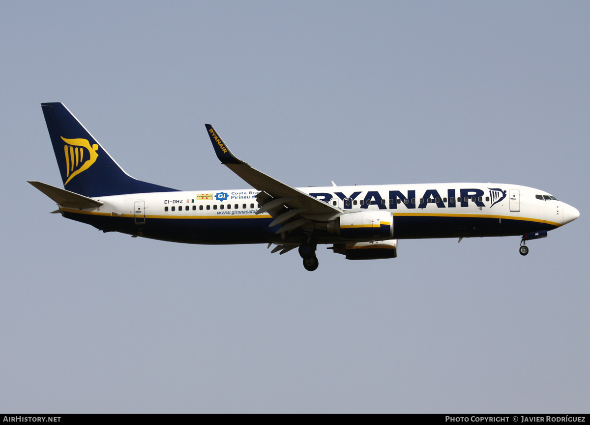 Aircraft Photo of EI-DHZ | Boeing 737-8AS | Ryanair | AirHistory.net #607666