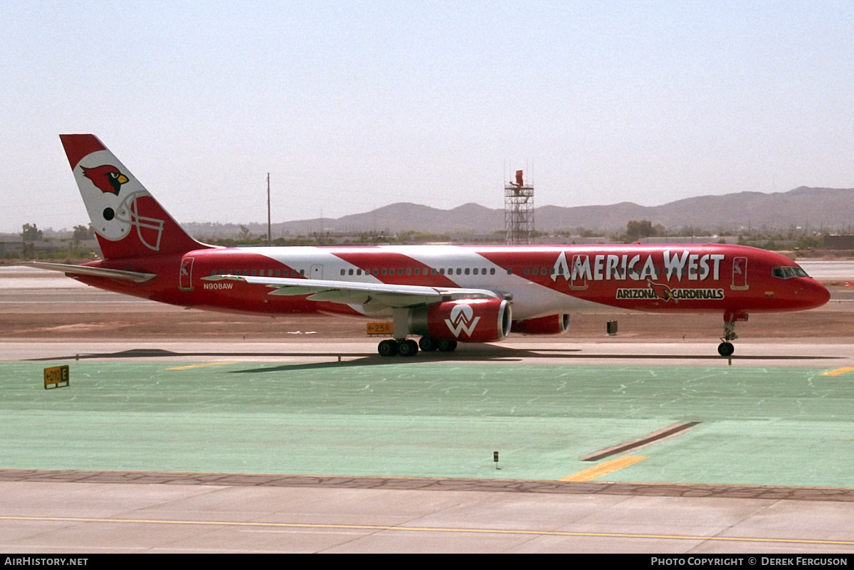 Aircraft Photo of N908AW | Boeing 757-2G7 | America West Airlines | AirHistory.net #607707