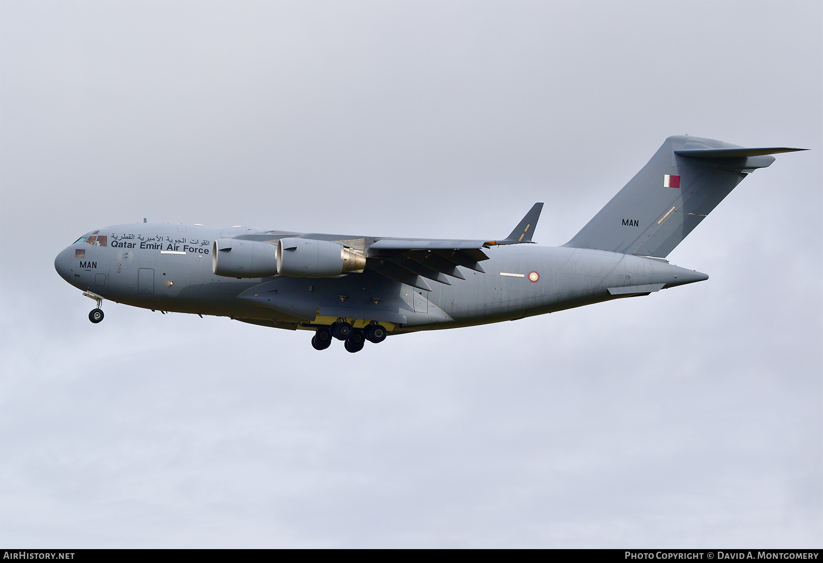Aircraft Photo of A7-MAN / MAN | Boeing C-17A Globemaster III | Qatar - Air Force | AirHistory.net #607754