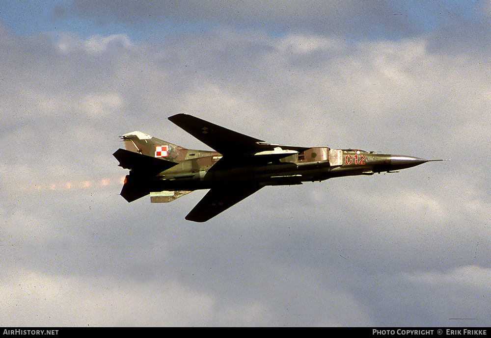 Aircraft Photo of 012 | Mikoyan-Gurevich MiG-23MF | Poland - Air Force | AirHistory.net #607798