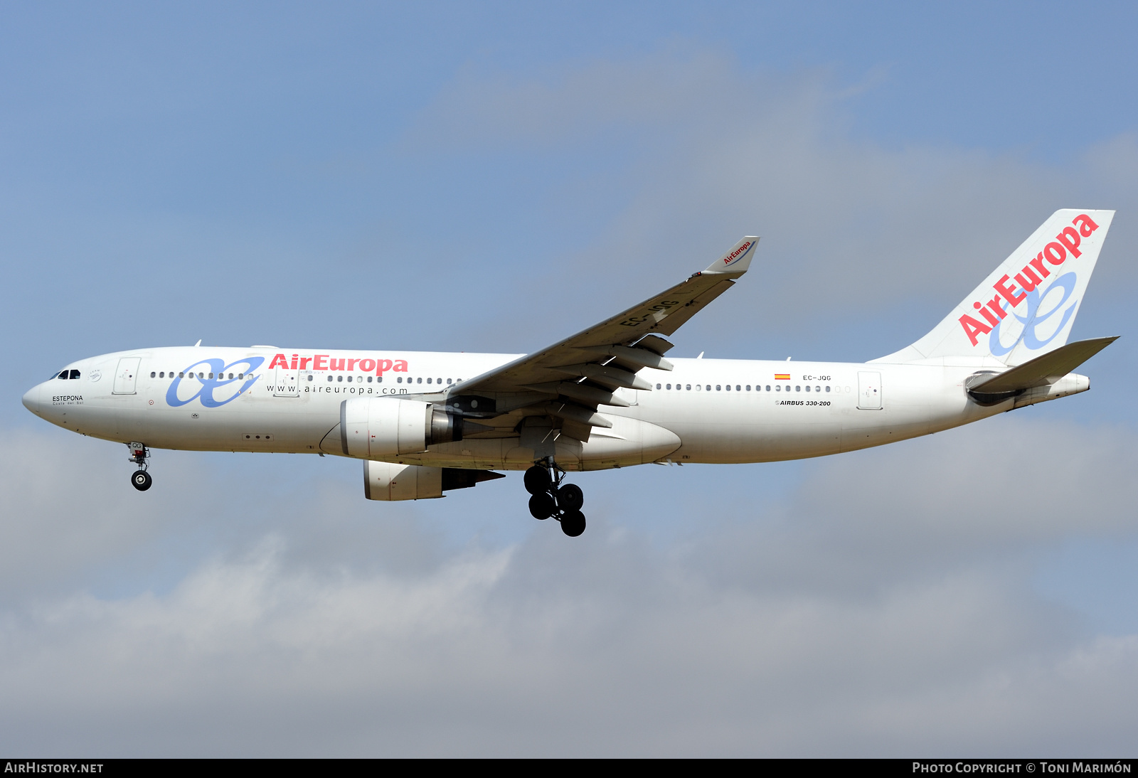 Aircraft Photo of EC-JQG | Airbus A330-202 | Air Europa | AirHistory.net #607820
