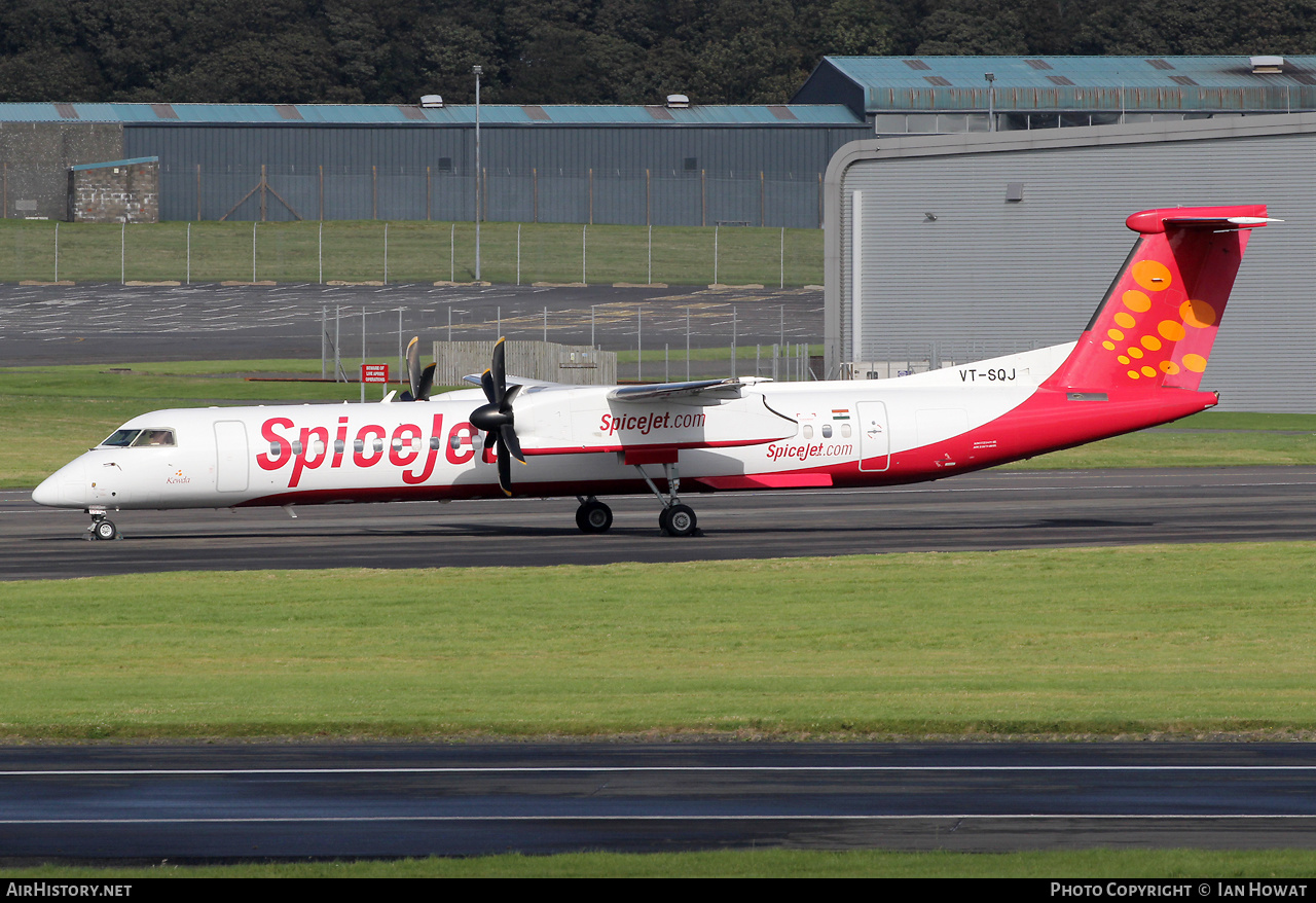 Aircraft Photo of VT-SQJ | Bombardier DHC-8-402 Dash 8 | SpiceJet | AirHistory.net #607873