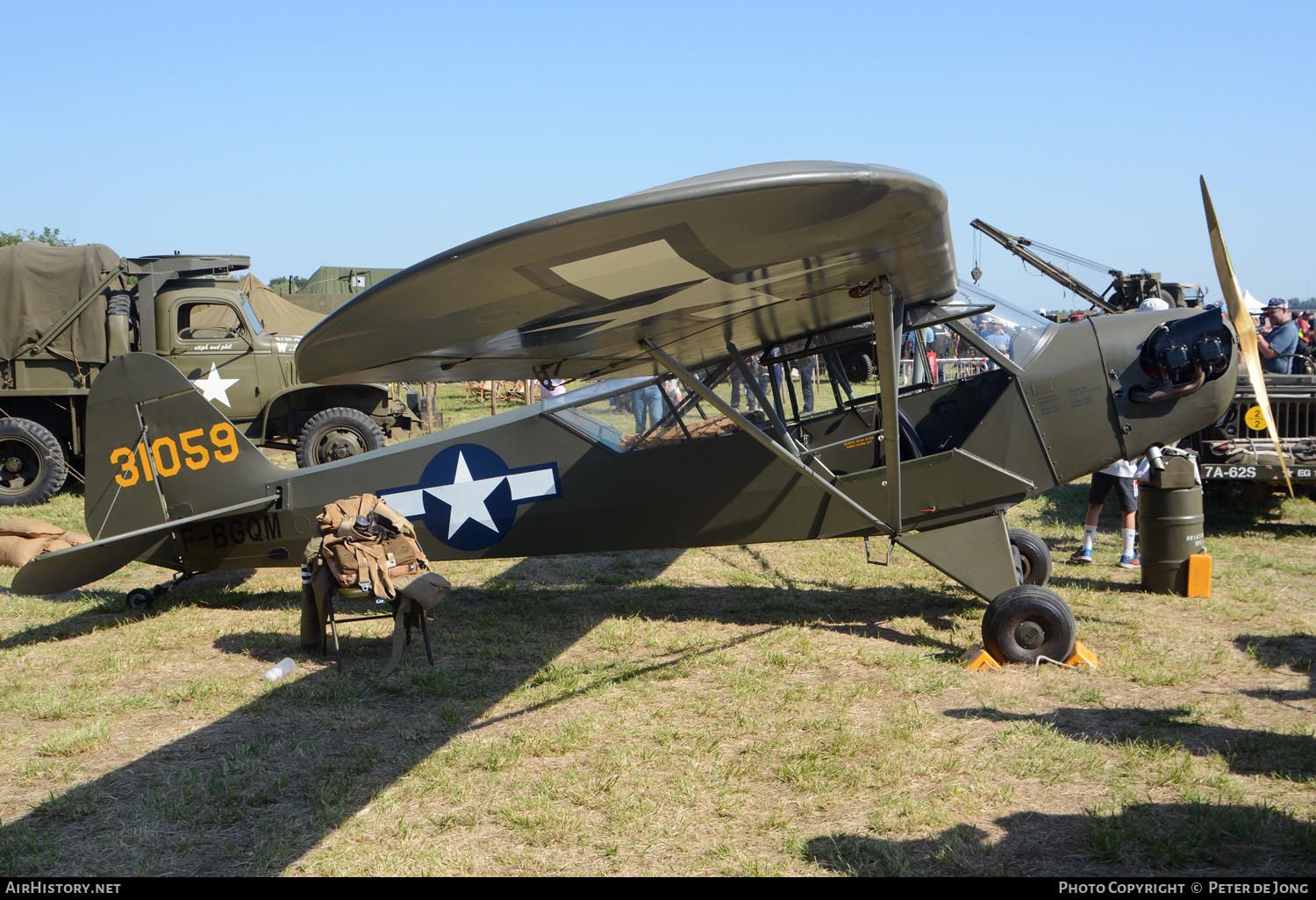 Aircraft Photo of F-BGQM / 31059 | Piper L-4B Cub (J-3C-65D) | USA - Air Force | AirHistory.net #607875