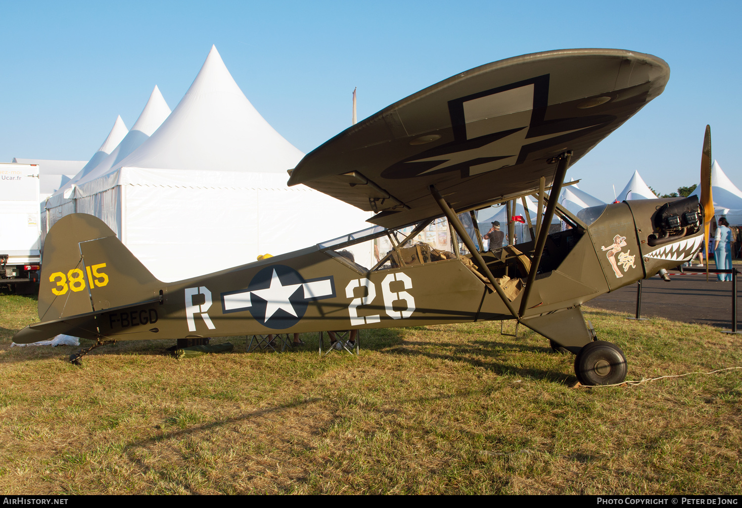 Aircraft Photo of F-BEGD / 3815 | Piper L-4B Cub (J-3C-65D) | USA - Air Force | AirHistory.net #607929