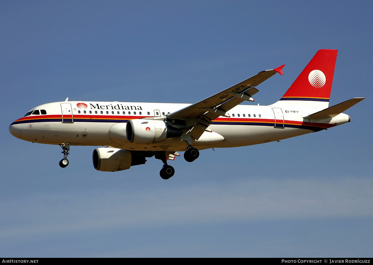 Aircraft Photo of EI-DEY | Airbus A319-112 | Meridiana | AirHistory.net #607931