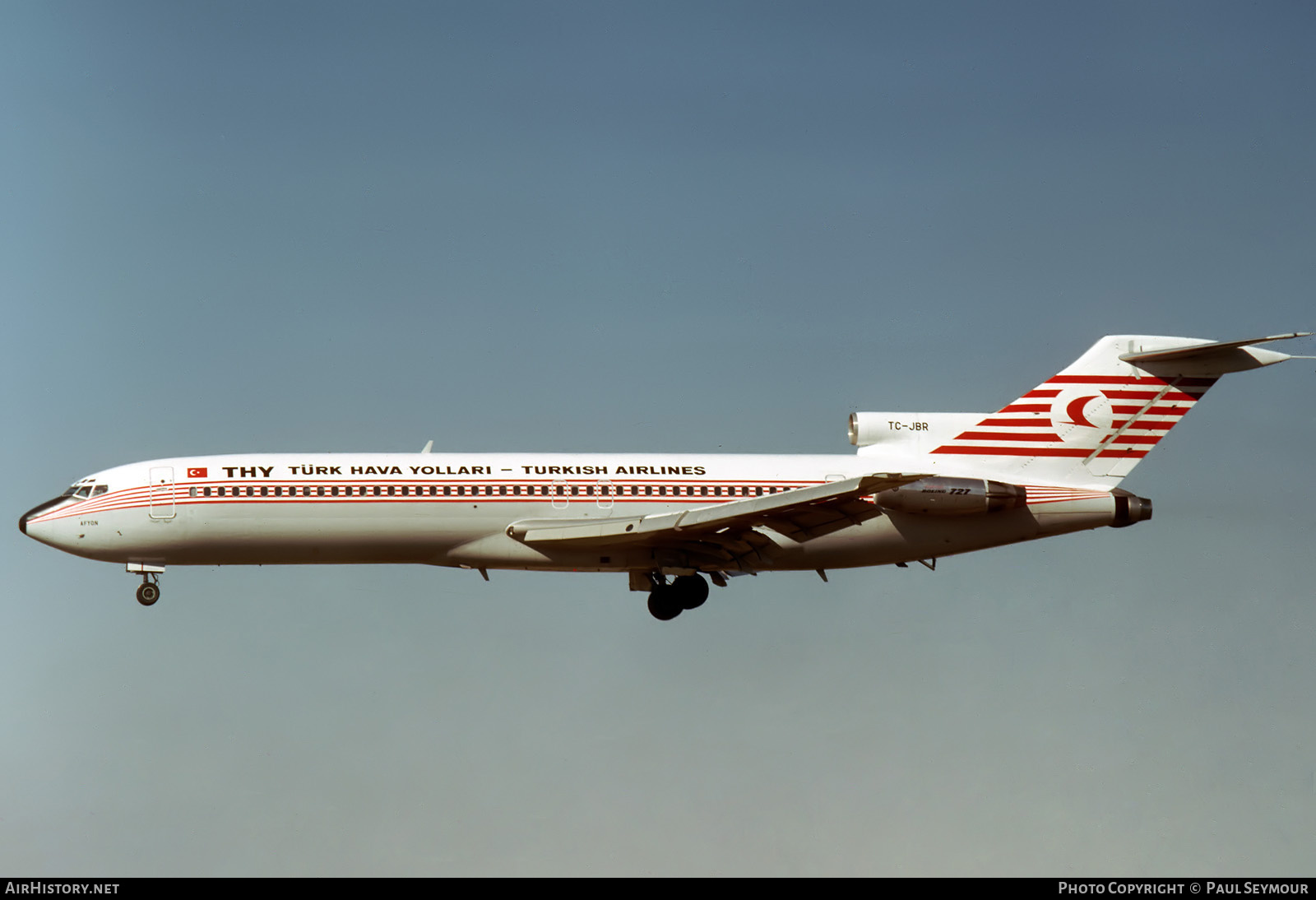 Aircraft Photo of TC-JBR | Boeing 727-2F2/Adv | THY Türk Hava Yolları - Turkish Airlines | AirHistory.net #607969