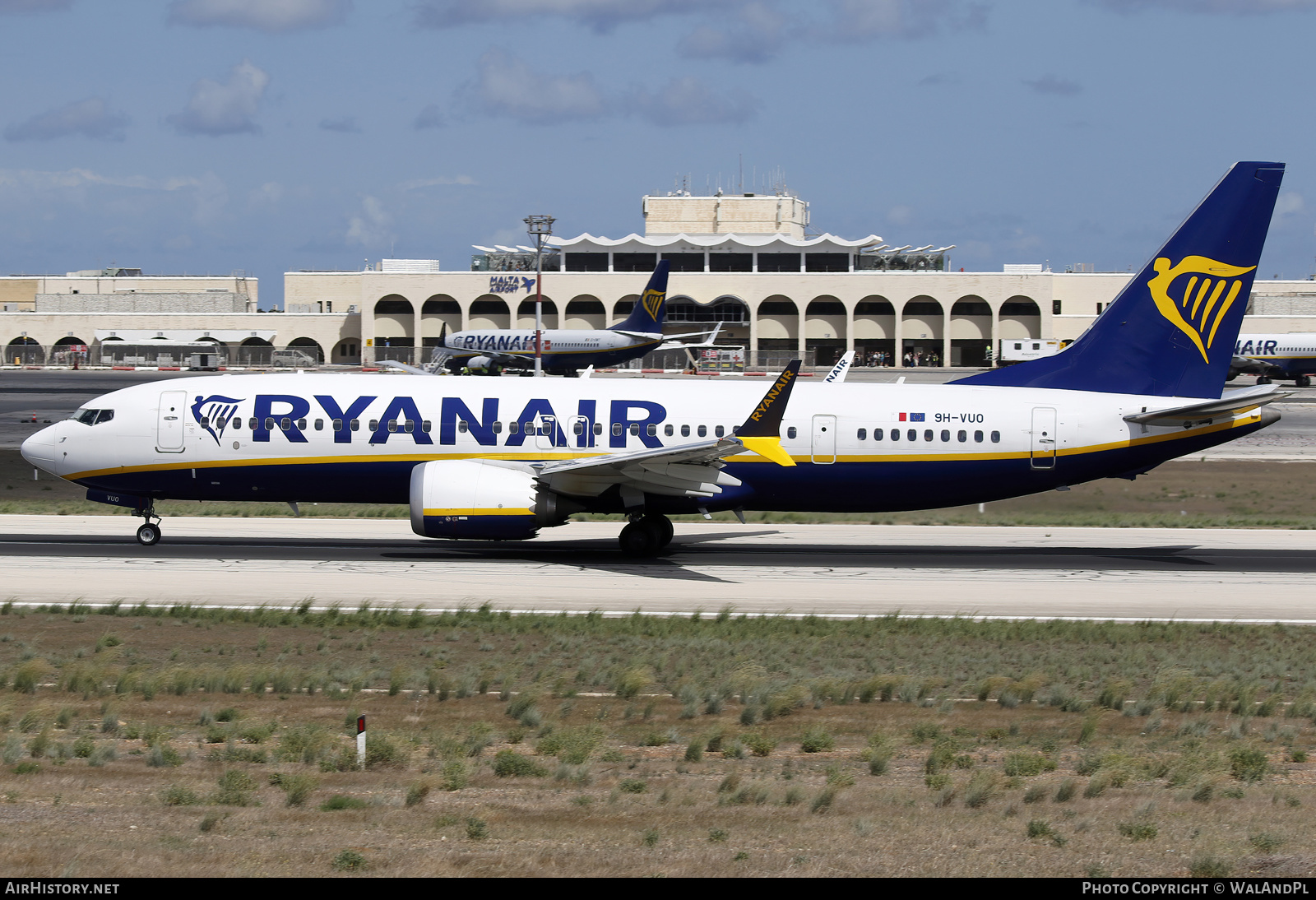 Aircraft Photo of 9H-VUO | Boeing 737-8200 Max 200 | Ryanair | AirHistory.net #608001