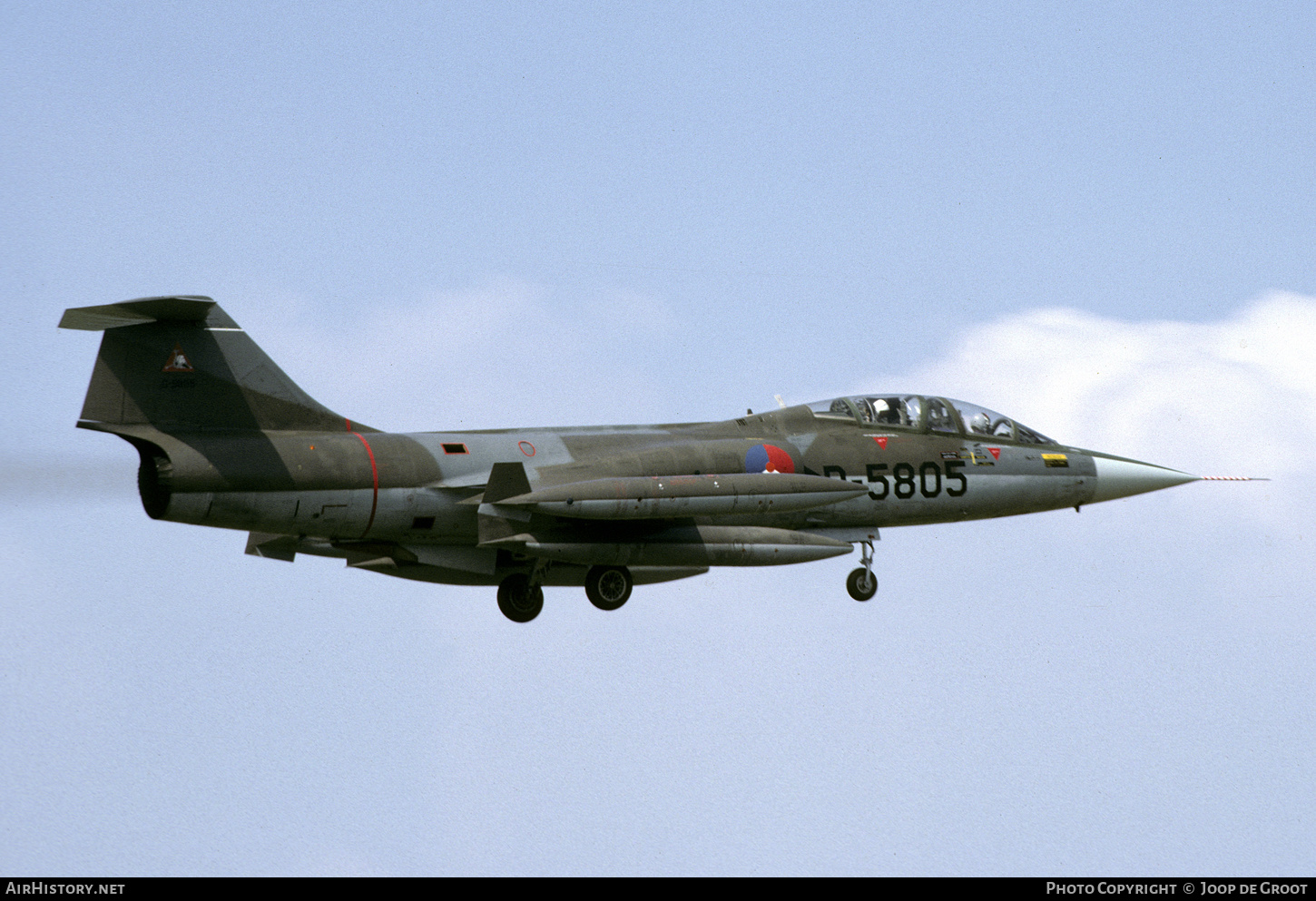 Aircraft Photo of D-5805 | Lockheed TF-104G Starfighter | Netherlands - Air Force | AirHistory.net #608045