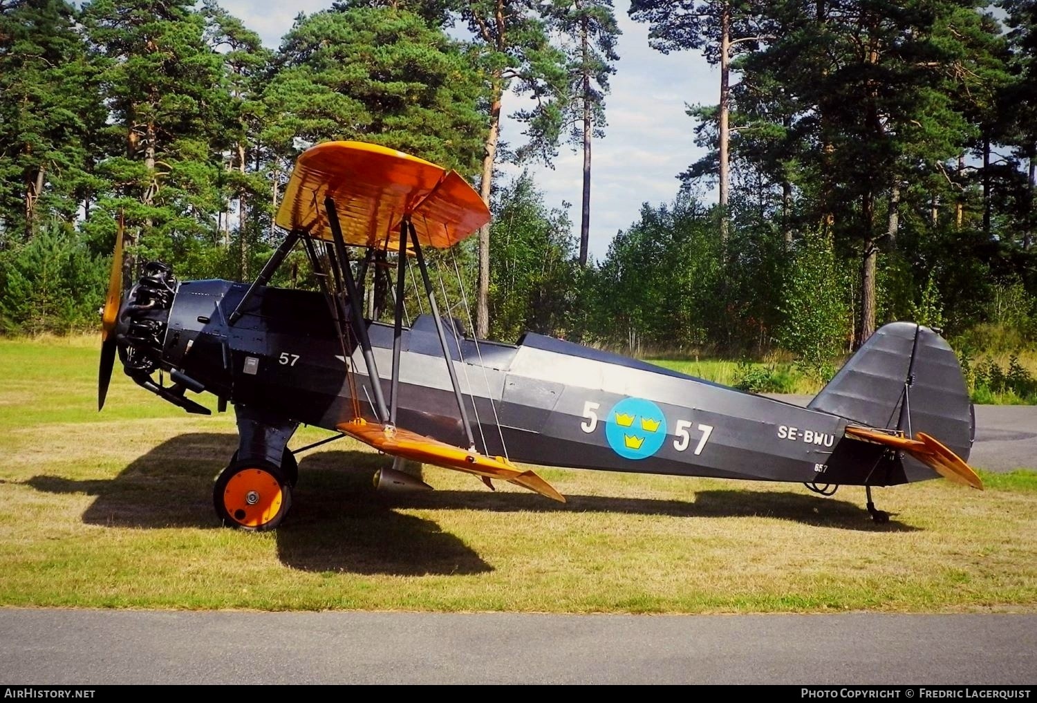 Aircraft Photo of SE-BWU / 657 | Focke-Wulf Sk12 Stieglitz (Fw-44J) | Sweden - Air Force | AirHistory.net #608096