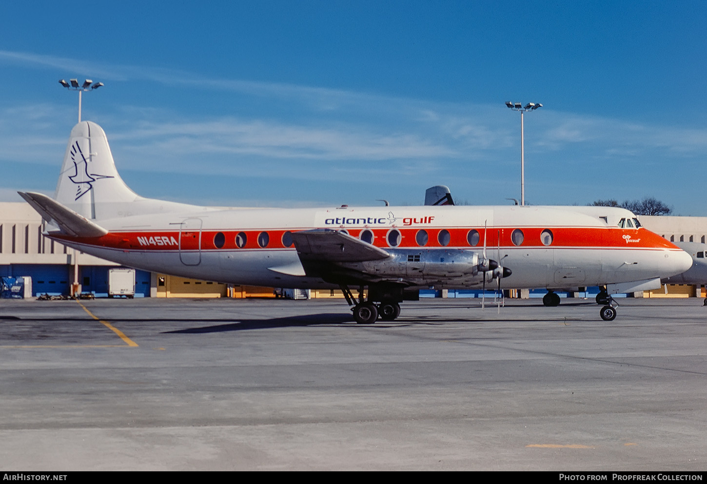 Aircraft Photo of N145RA | Vickers 814 Viscount | Atlantic Gulf Airlines | AirHistory.net #608253