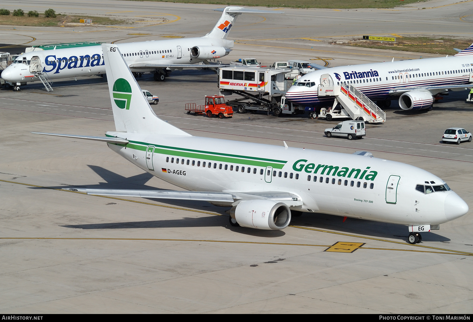 Aircraft Photo of D-AGEG | Boeing 737-35B | Germania | AirHistory.net #608312