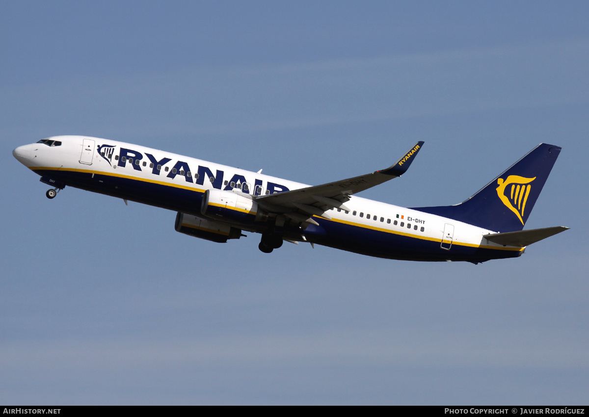 Aircraft Photo of EI-DHY | Boeing 737-8AS | Ryanair | AirHistory.net #608326