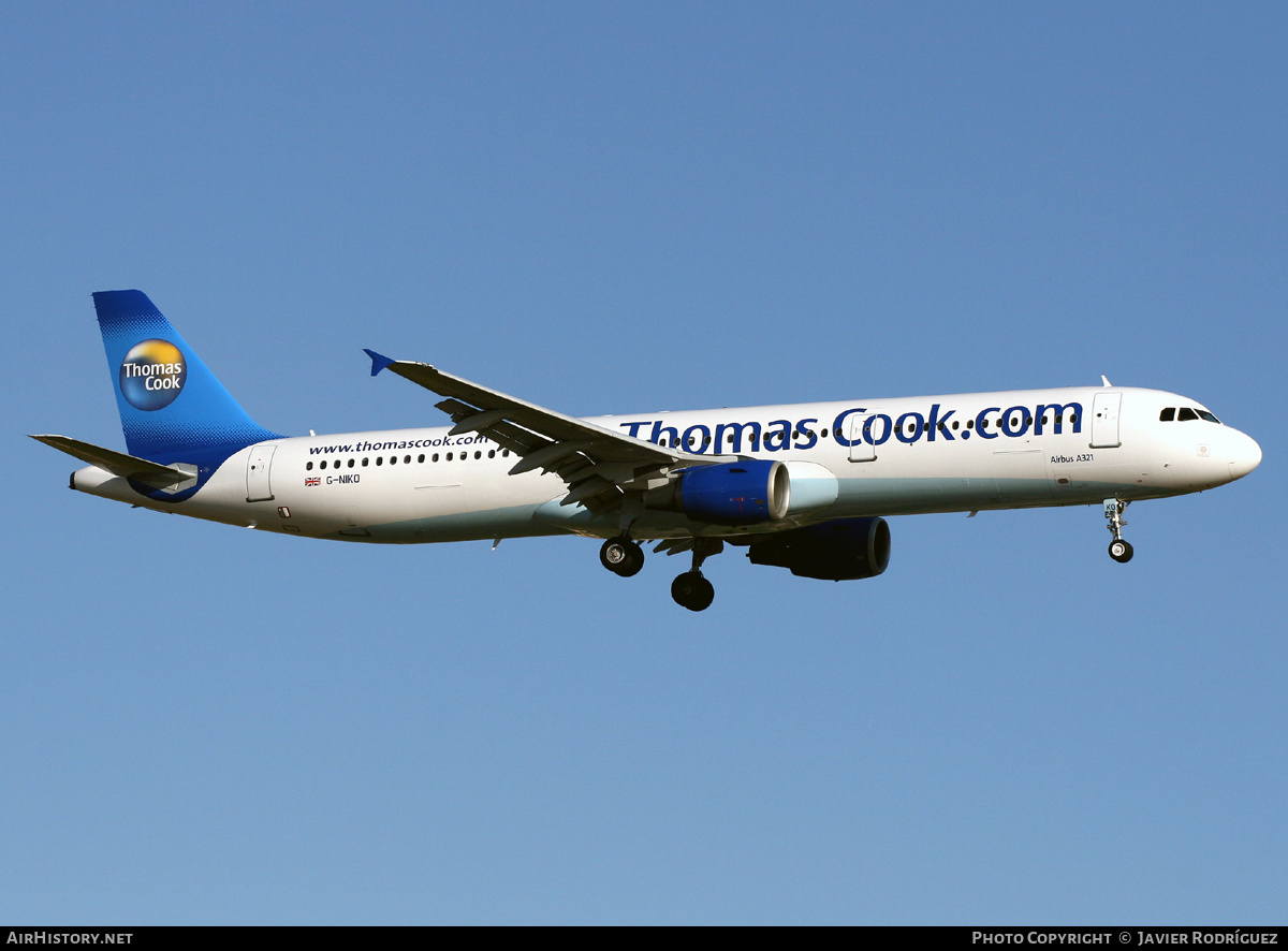 Aircraft Photo of G-NIKO | Airbus A321-231 | Thomas Cook Airlines | AirHistory.net #608331