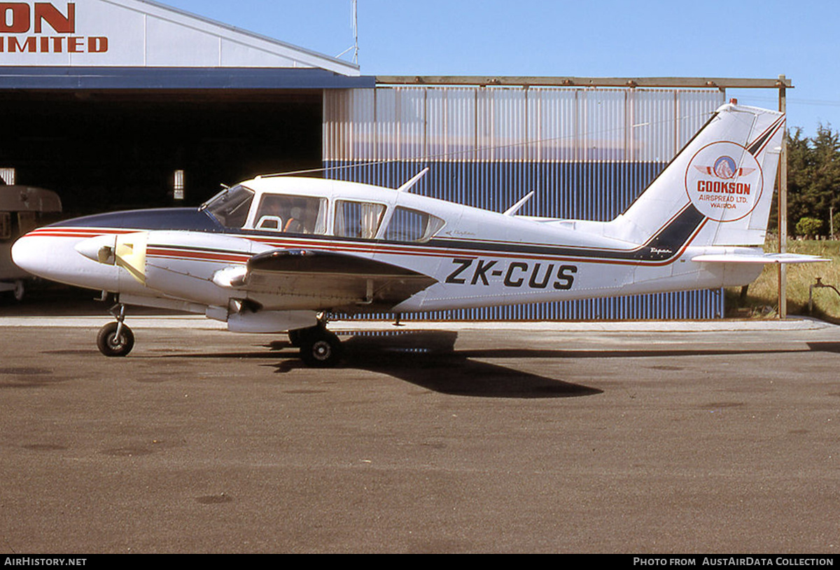 Aircraft Photo of ZK-CUS | Piper PA-23-250 Aztec D | Cookson Airspread | AirHistory.net #608372