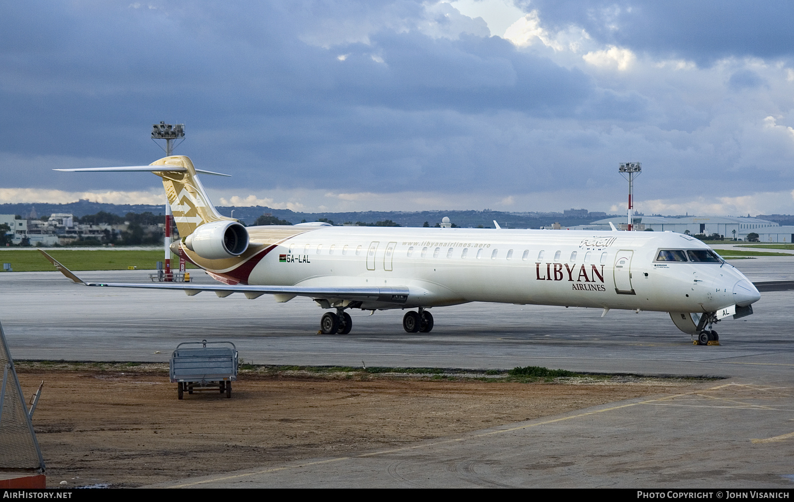 Aircraft Photo of 5A-LAL | Bombardier CRJ-900ER NG (CL-600-2D24) | Libyan Airlines | AirHistory.net #608373