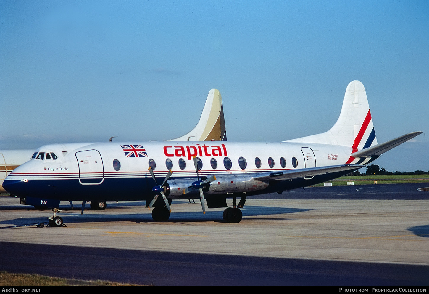 Aircraft Photo of G-AOYN | Vickers 806 Viscount | Capital Airlines | AirHistory.net #608403