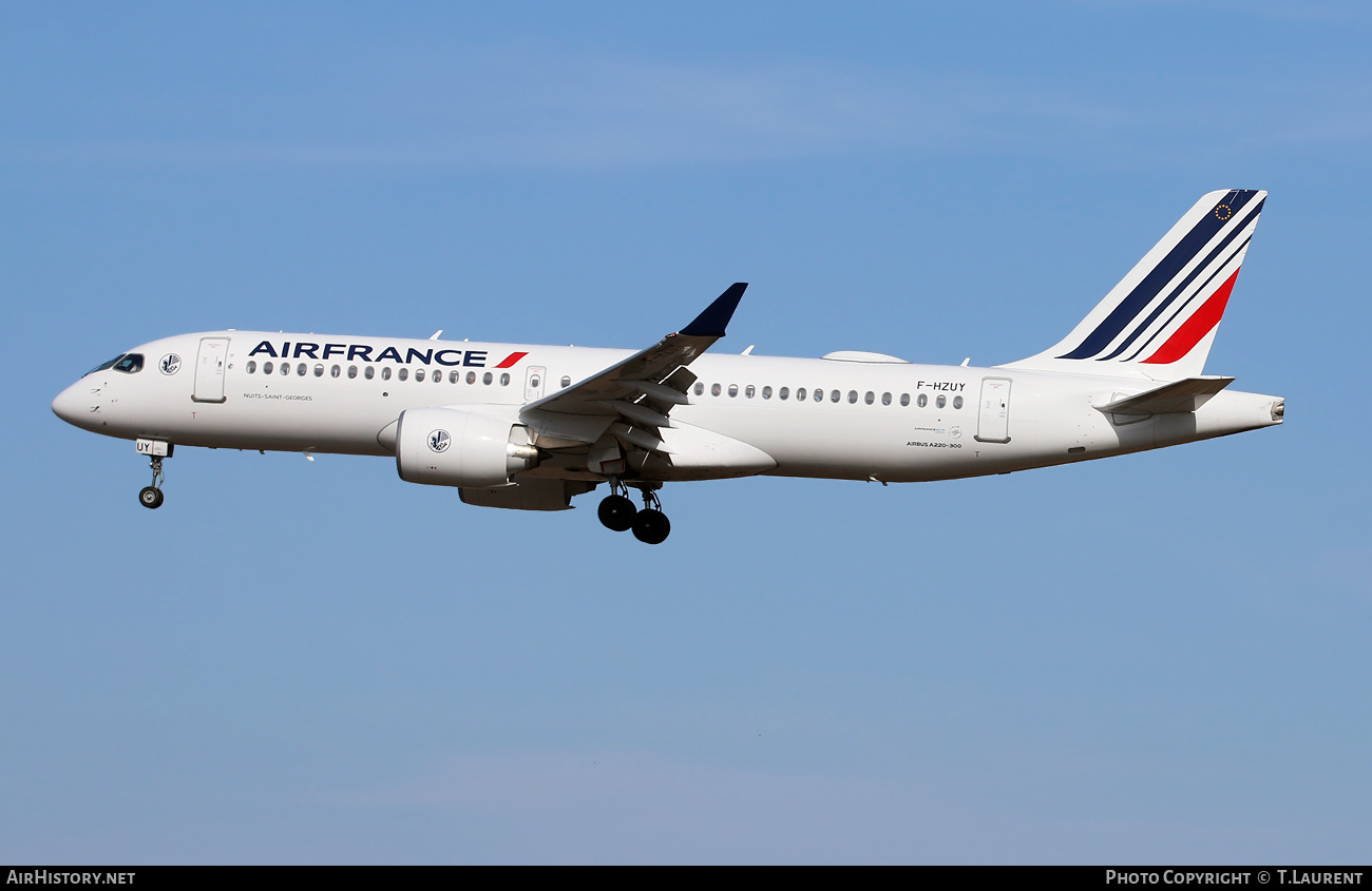 Aircraft Photo of F-HZUY | Airbus A220-371 (BD-500-1A11) | Air France | AirHistory.net #608435