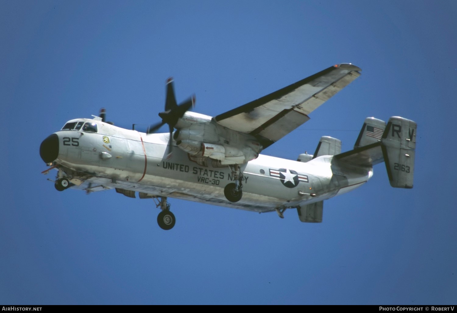 Aircraft Photo of 162163 / 2163 | Grumman C-2A Greyhound | USA - Navy | AirHistory.net #608444