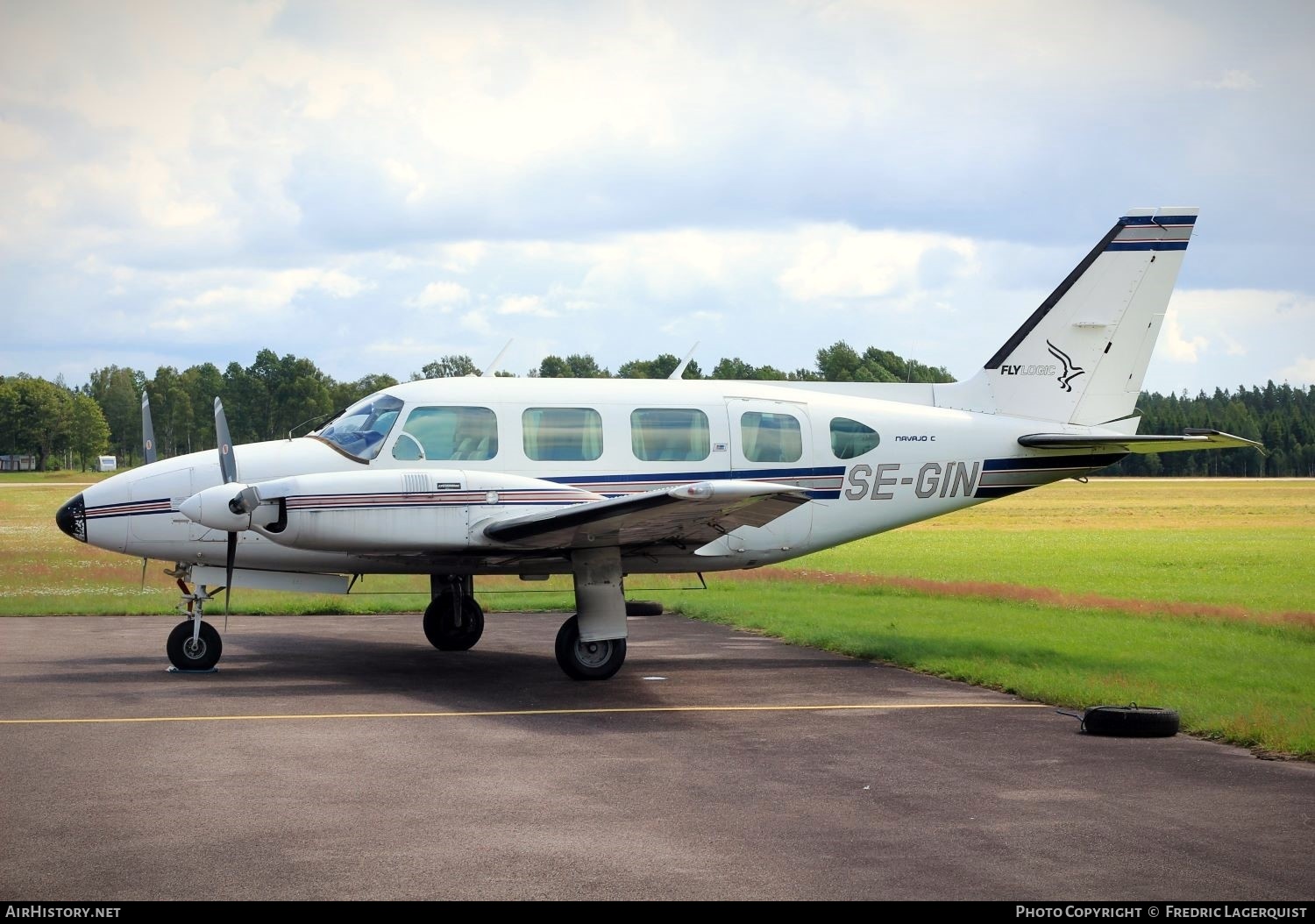 Aircraft Photo of SE-GIN | Piper PA-31-310 Navajo C | FlyLogic | AirHistory.net #608468