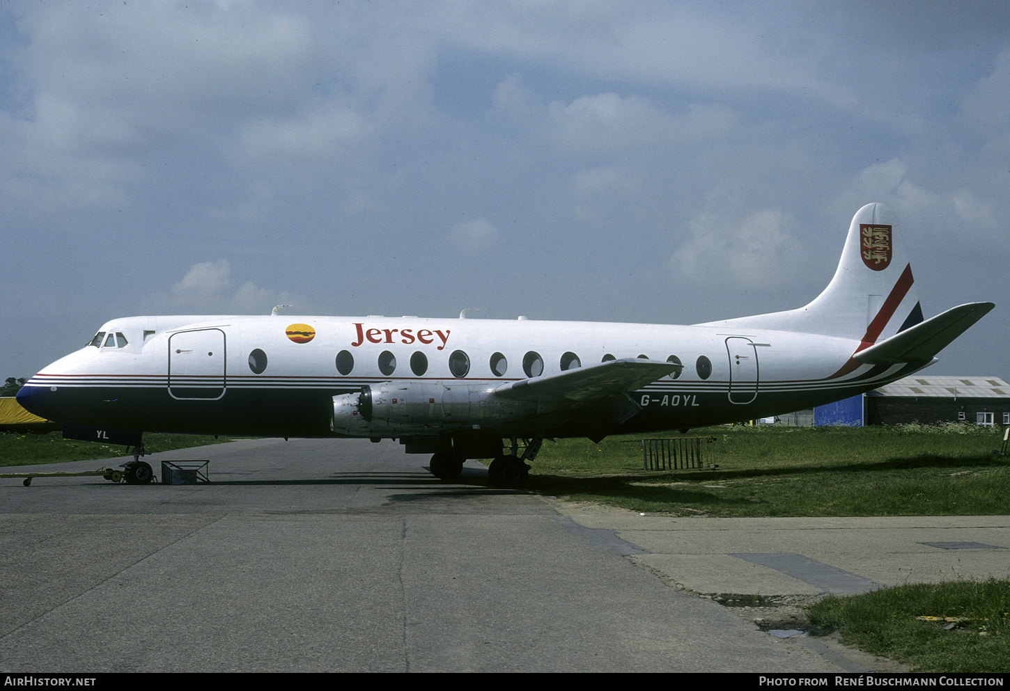 Aircraft Photo of G-AOYL | Vickers 806 Viscount | Jersey Air Ferries | AirHistory.net #608536