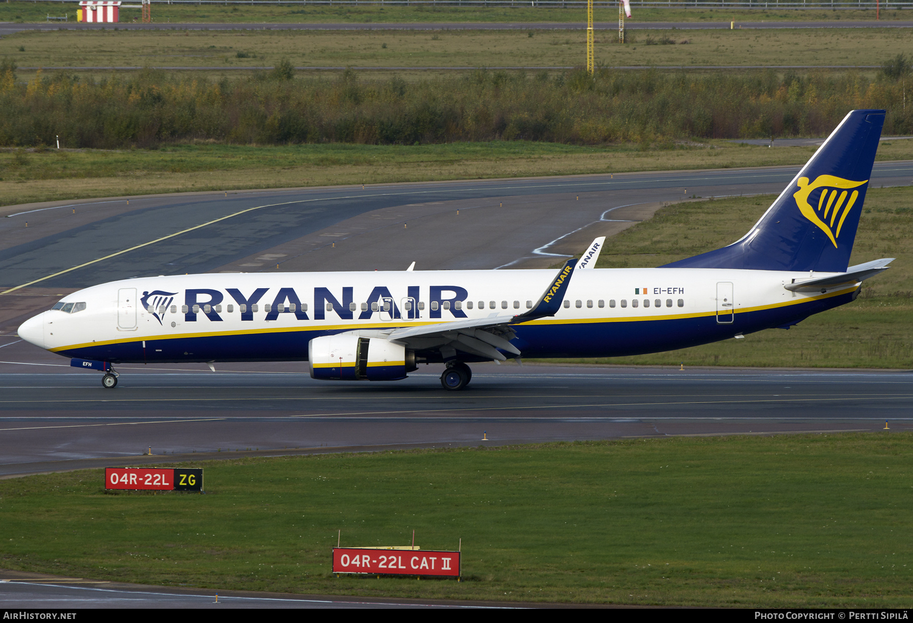 Aircraft Photo of EI-EFH | Boeing 737-8AS | Ryanair | AirHistory.net #608572