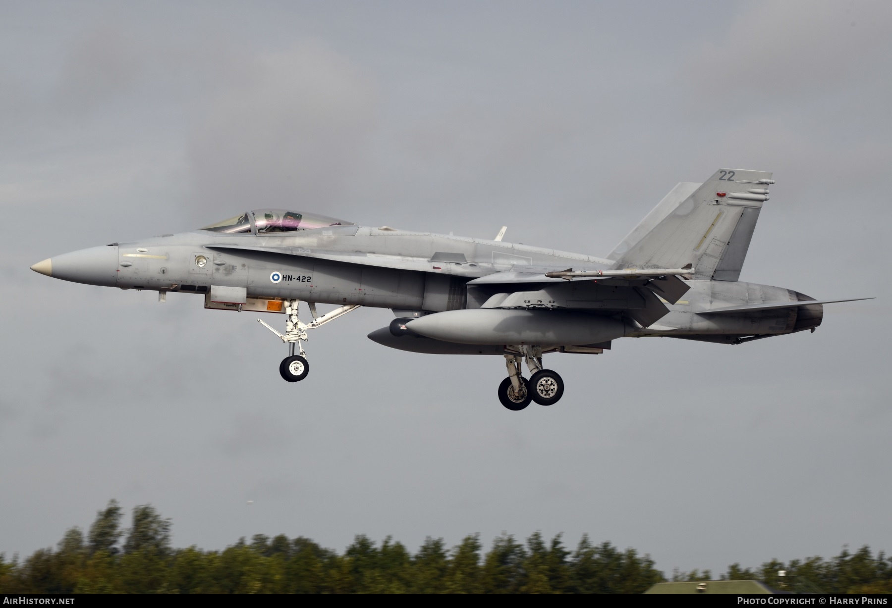 Aircraft Photo of HN-422 | McDonnell Douglas F/A-18C Hornet | Finland - Air Force | AirHistory.net #608597