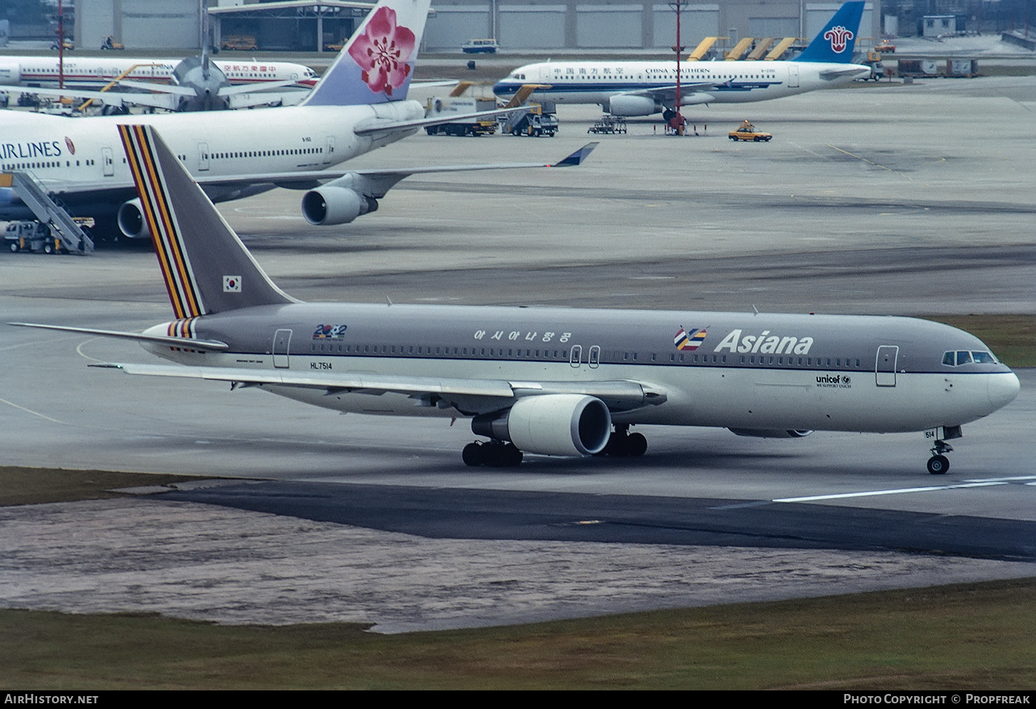 Aircraft Photo of HL7514 | Boeing 767-38E | Asiana Airlines | AirHistory.net #608662