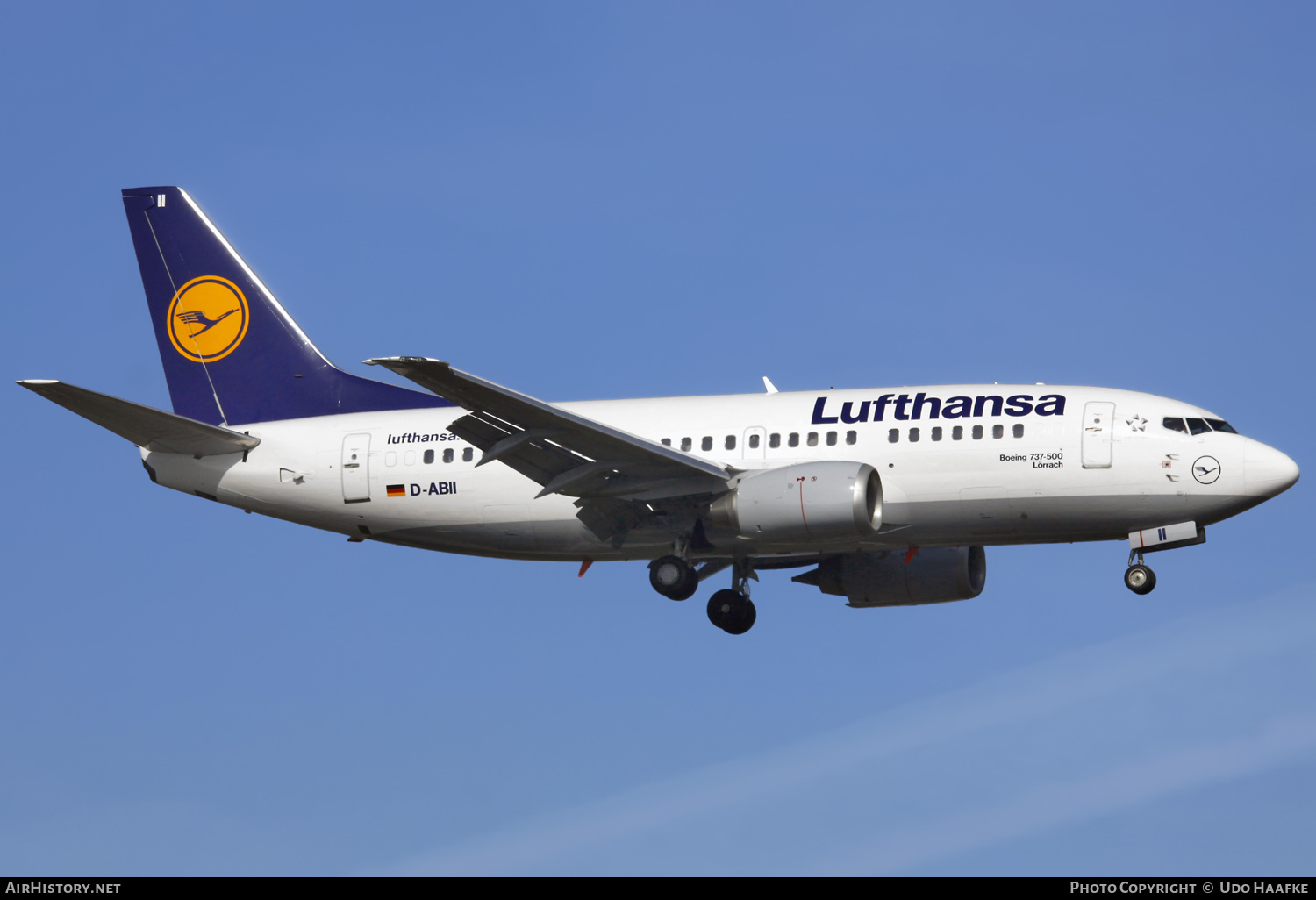 Aircraft Photo of D-ABII | Boeing 737-530 | Lufthansa | AirHistory.net #608673