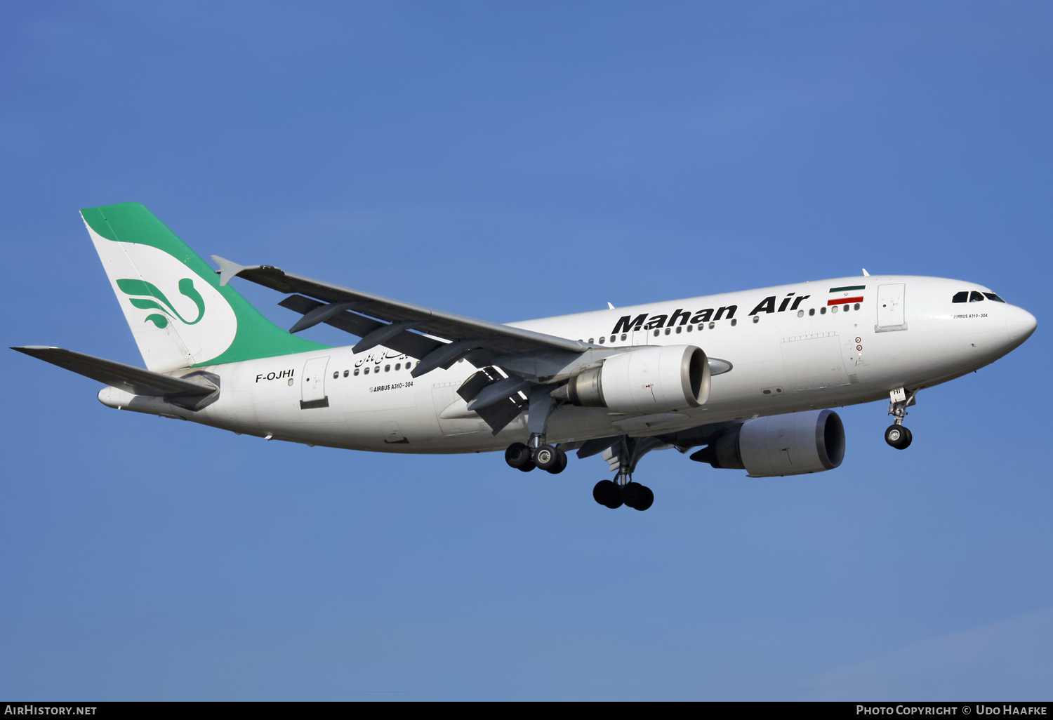 Aircraft Photo of F-OJHI | Airbus A310-304/ET | Mahan Air | AirHistory.net #608677