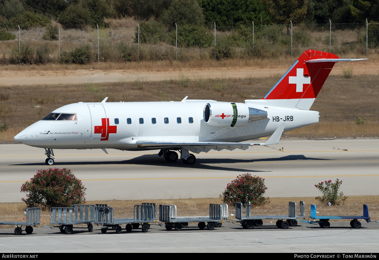 Aircraft Photo of HB-JRB | Bombardier Challenger 604 (CL-600-2B16) | REGA - Swiss Air Ambulance | AirHistory.net #608685