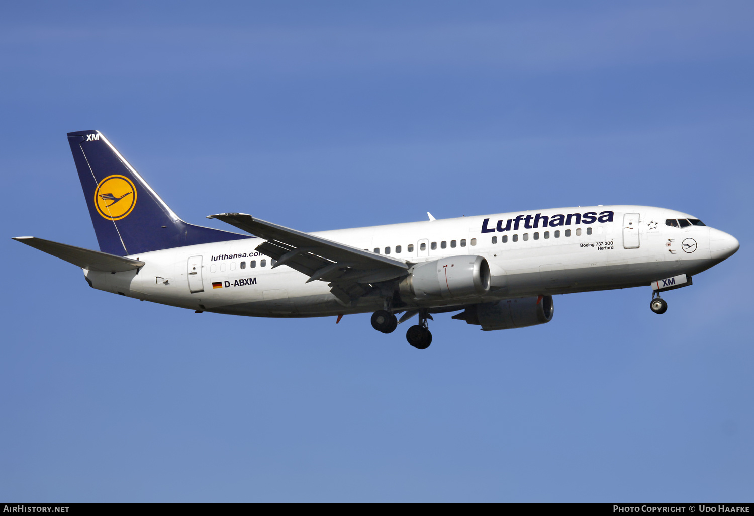 Aircraft Photo of D-ABXM | Boeing 737-330 | Lufthansa | AirHistory.net #608686