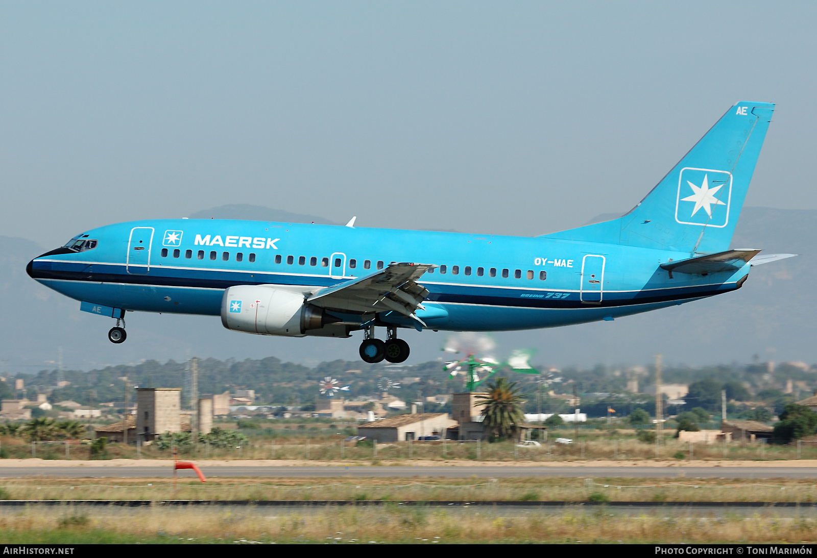 Aircraft Photo of OY-MAE | Boeing 737-5L9 | Maersk Air | AirHistory.net #608711