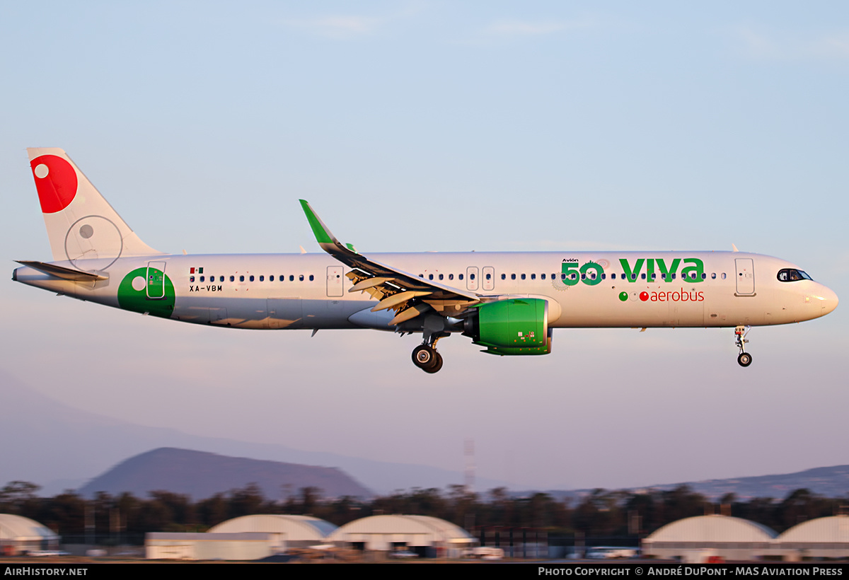 Aircraft Photo of XA-VBM | Airbus A321-271NX | Viva Aerobús | AirHistory.net #608746