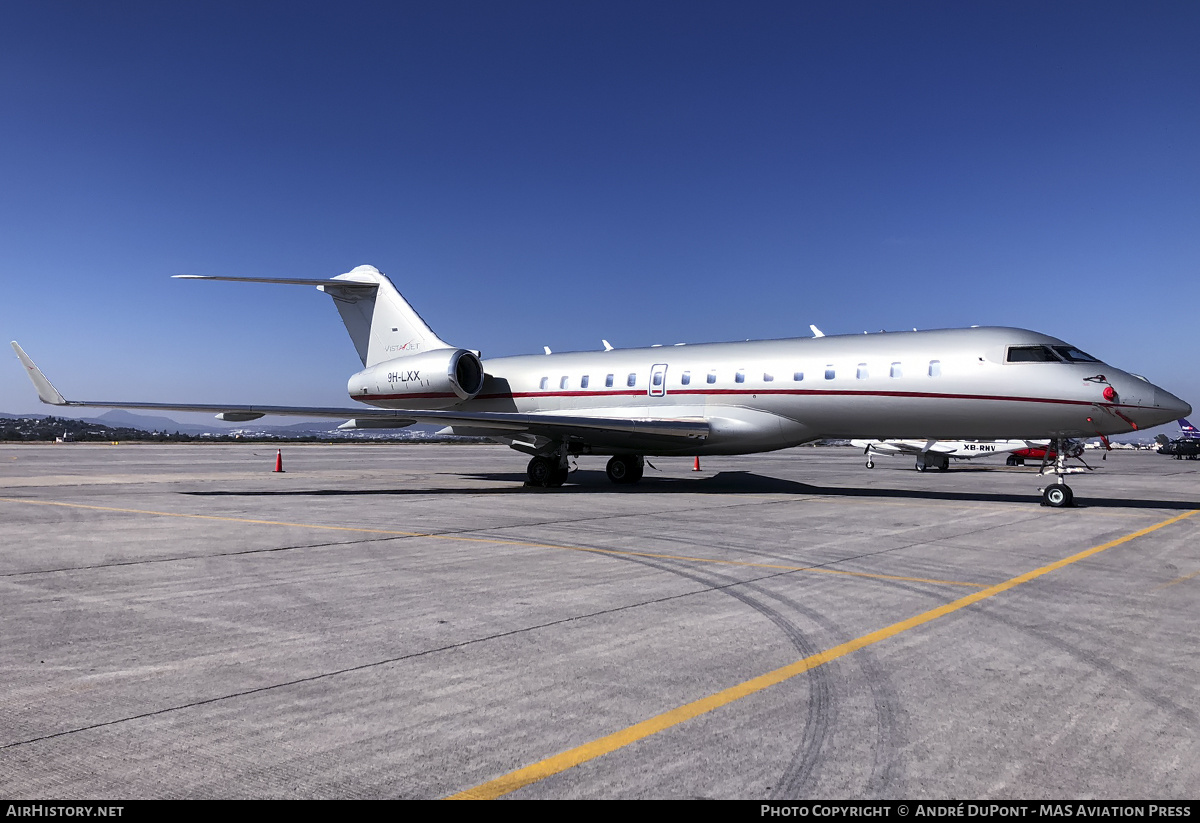 Aircraft Photo of 9H-LXX | Bombardier Global Express XRS (BD-700-1A10) | VistaJet | AirHistory.net #608768