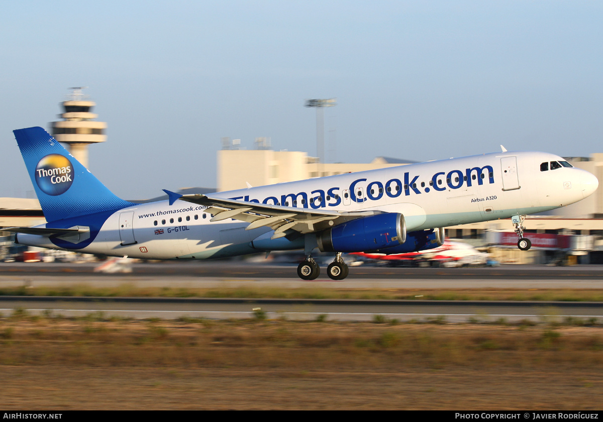 Aircraft Photo of G-GTDL | Airbus A320-231 | Thomas Cook Airlines | AirHistory.net #608787