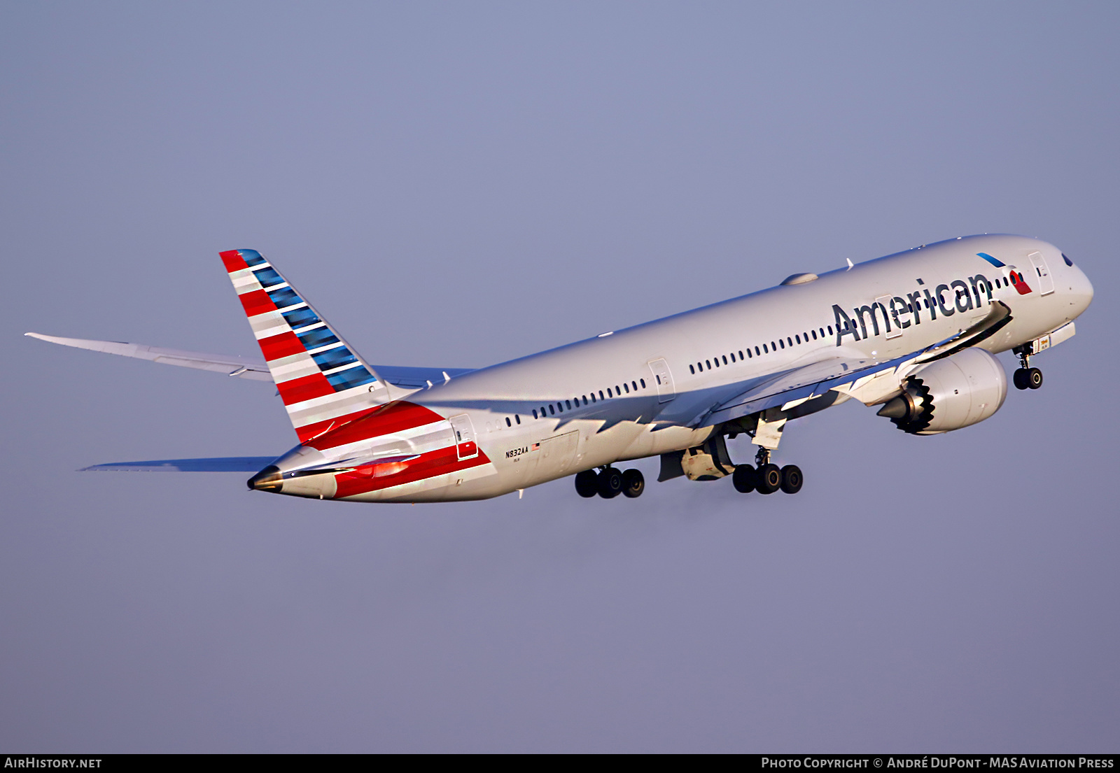 Aircraft Photo of N832AA | Boeing 787-9 Dreamliner | American Airlines | AirHistory.net #608805