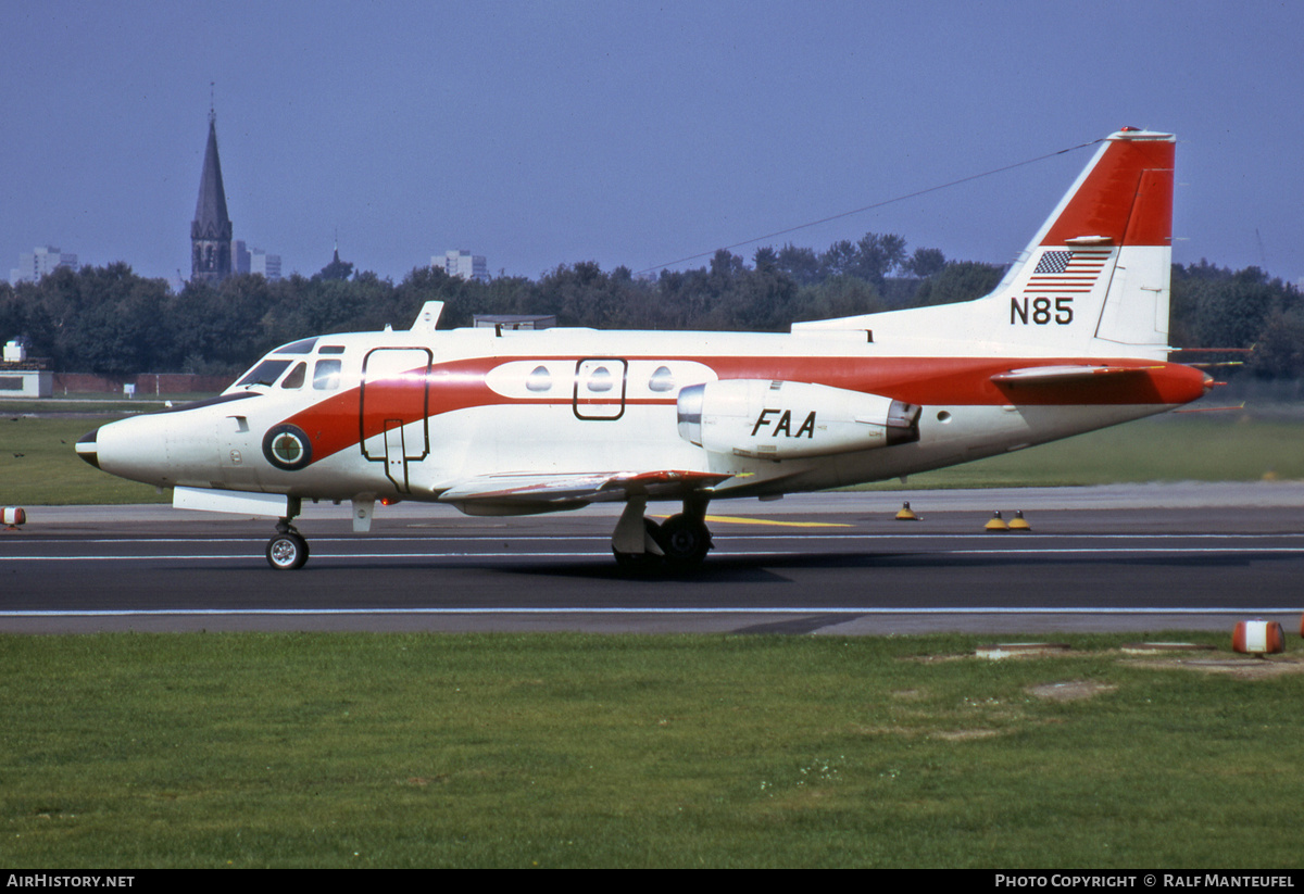 Aircraft Photo of N85 | North American Rockwell NA-282 Sabreliner 40 | FAA - Federal Aviation Administration | AirHistory.net #608845