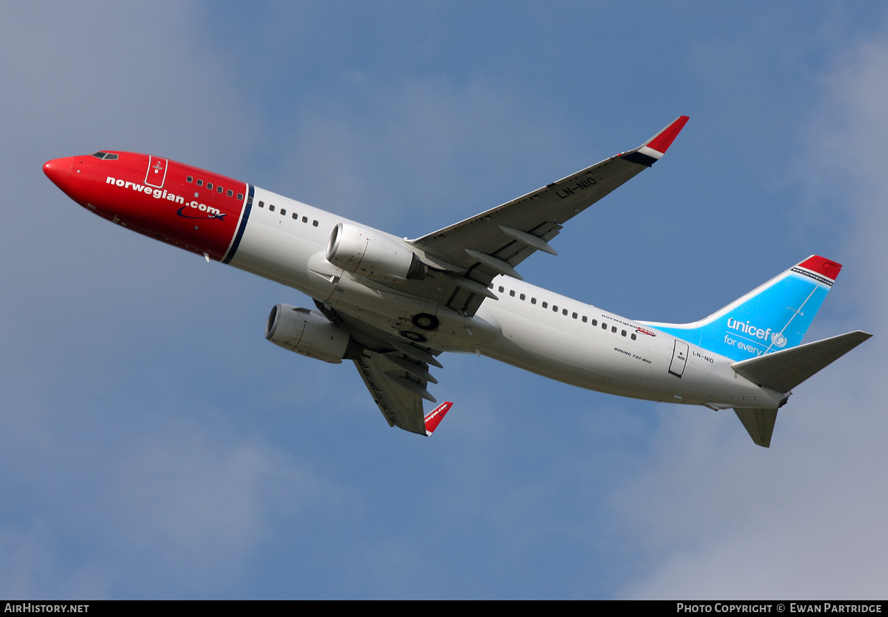 Aircraft Photo of LN-NIO | Boeing 737-81M | Norwegian | AirHistory.net #608858