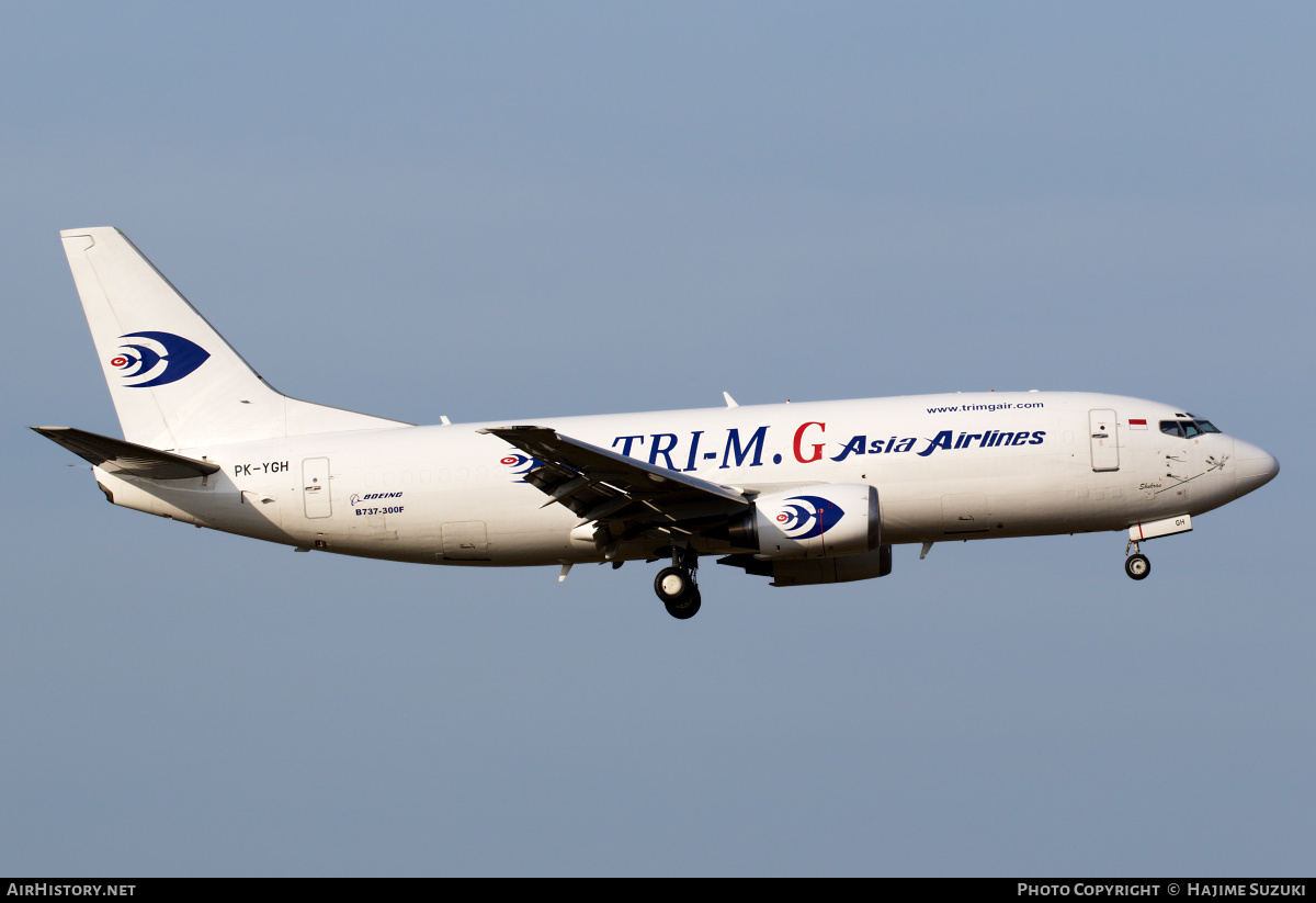 Aircraft Photo of PK-YGH | Boeing 737-36N(SF) | Tri-M.G. Intra Asia Airlines | AirHistory.net #608968