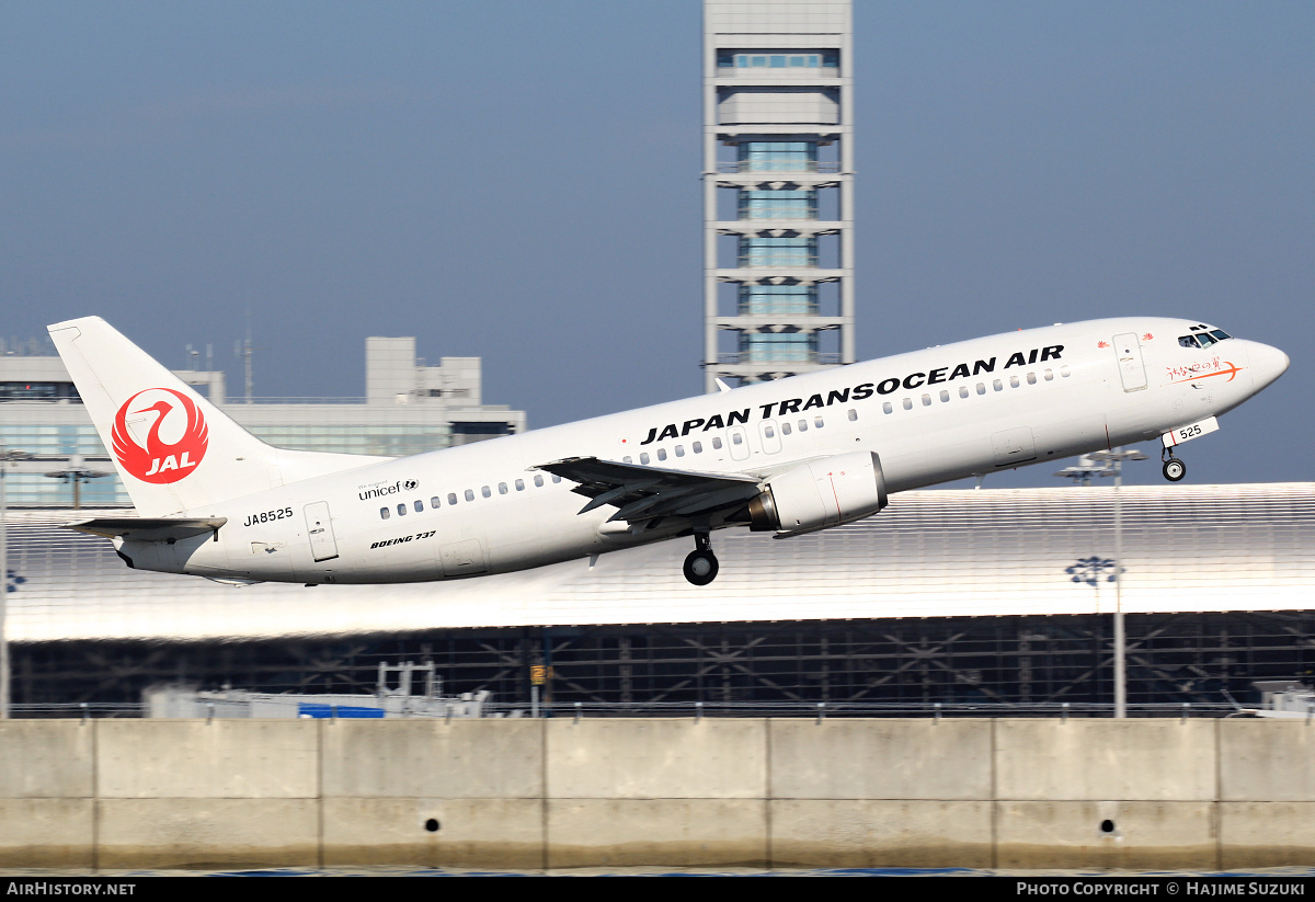 Aircraft Photo of JA8525 | Boeing 737-4Q3 | Japan TransOcean Air - JTA | AirHistory.net #608971