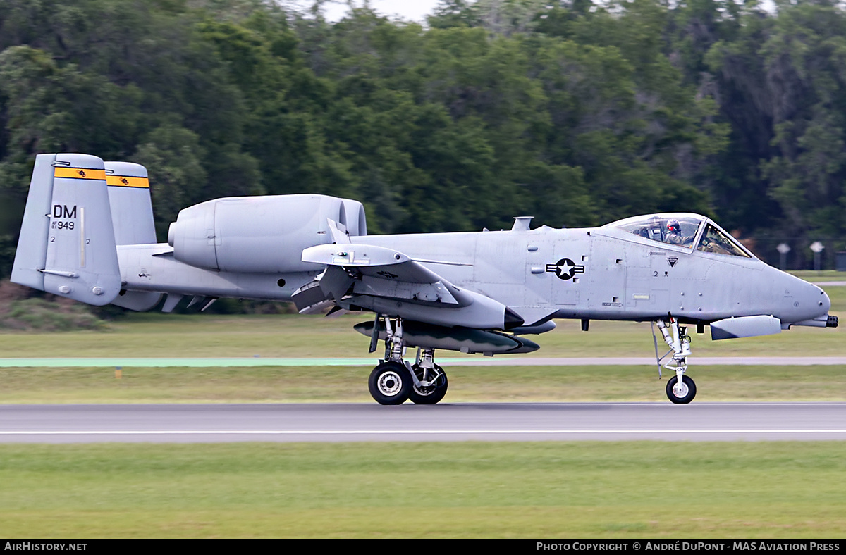 Aircraft Photo of 81-0949 / AF81-949 | Fairchild A-10A Thunderbolt II | USA - Air Force | AirHistory.net #608976
